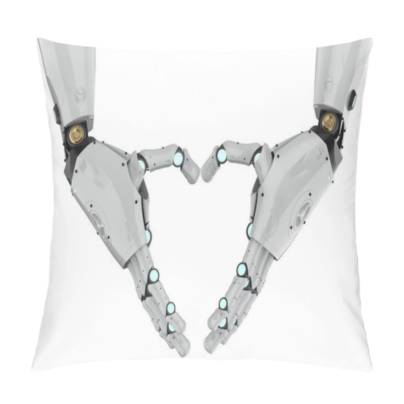 Personality  Robot Hand Heart Shape Pillow Covers