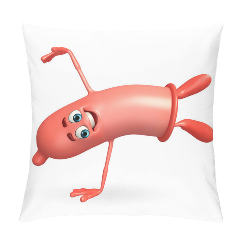 Personality  Condom Character With Hand Standing Pose Pillow Covers