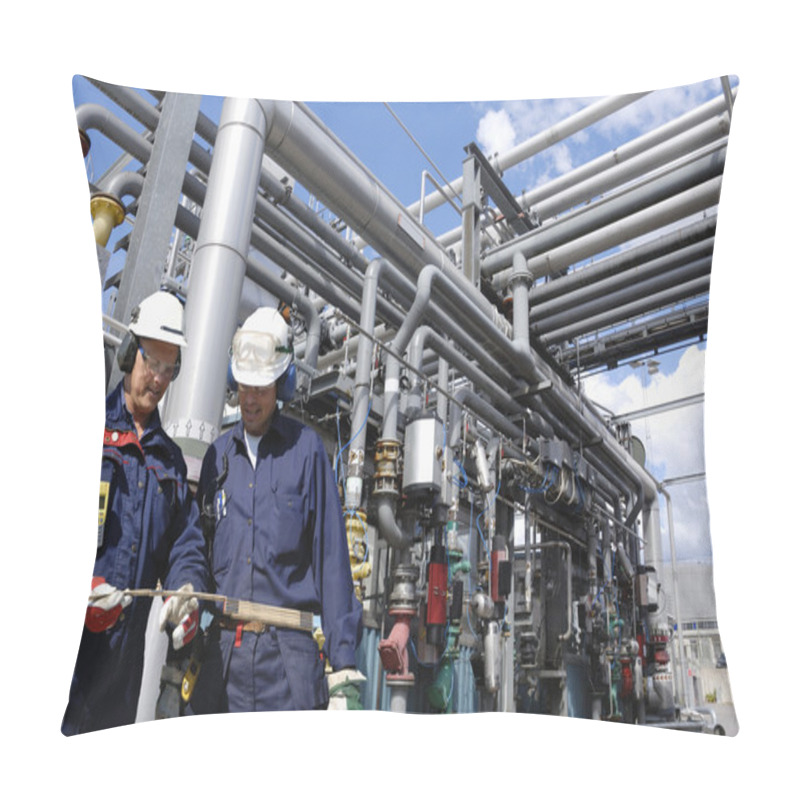 Personality  Oil Workers And Pipelines Pillow Covers