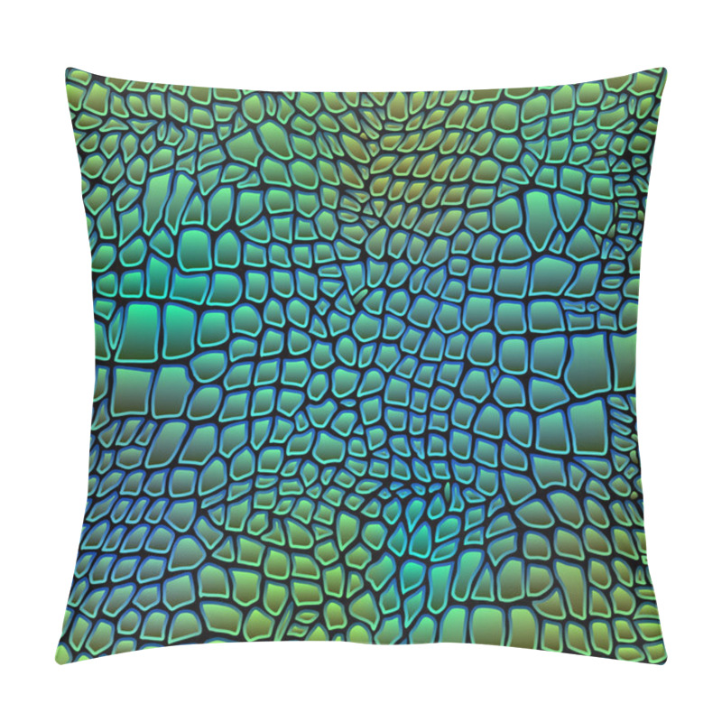 Personality  Vector Illustration Of Alligator Skin Seamless Crocodile Pillow Covers