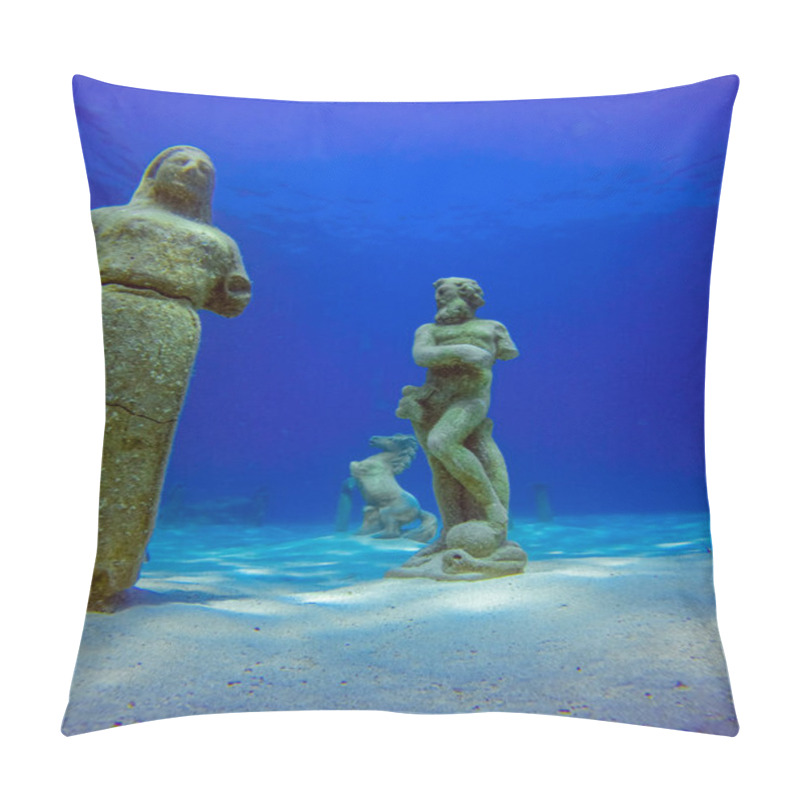 Personality  Underwater Statues In Cyprus Musan Museum  Pillow Covers