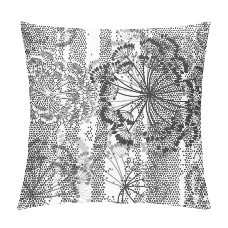 Personality  Seamless Pattern With Flowers Pillow Covers