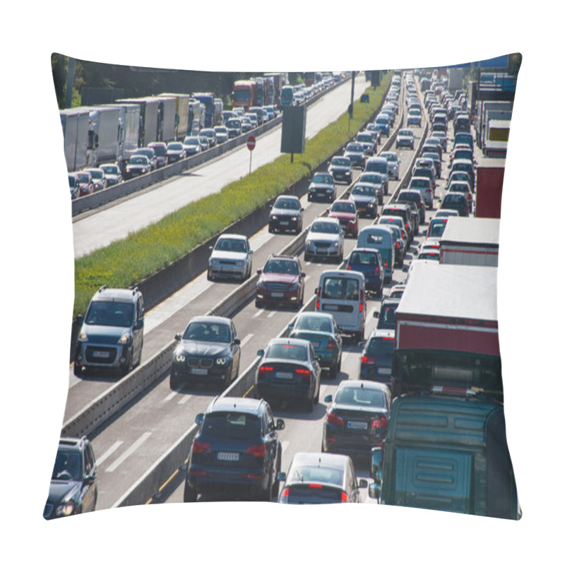 Personality  Traffic Jam On Highway Pillow Covers