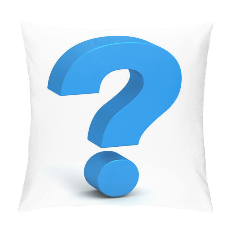 Personality  Question Mark Concept 3d Illustration Pillow Covers