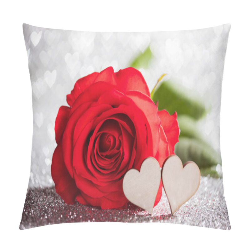 Personality  Rose And Hearts Pillow Covers