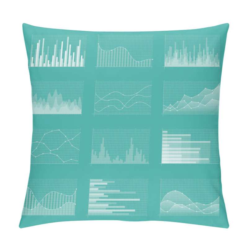 Personality  Charts Vector Set.  Pillow Covers