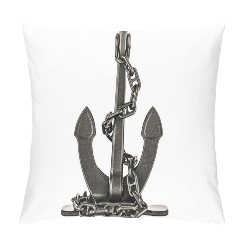 Personality  Black Anchor, 3D Rendering Pillow Covers