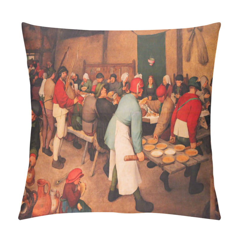 Personality  The Peasant Wedding By Peter Brueghel Pillow Covers