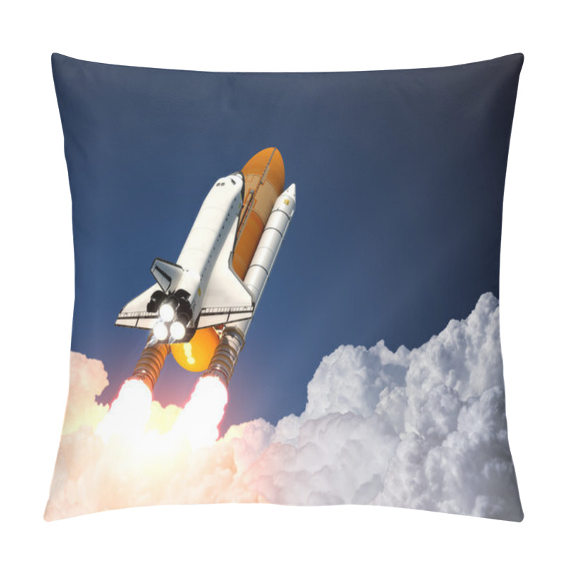 Personality  Space Shuttle Launch. 3D Pillow Covers