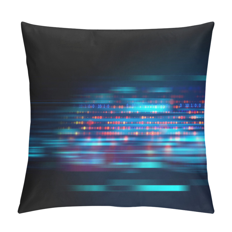 Personality  Big Data Futuristic Visualization Abstract Illustration Pillow Covers