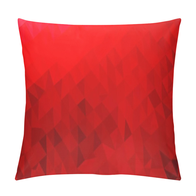 Personality  Light Red Vector Shining Triangular Background. Pillow Covers