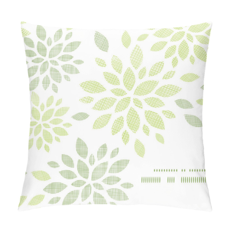 Personality  Fabric Textured Abstract Leaves Corner Frame Pattern Background Pillow Covers