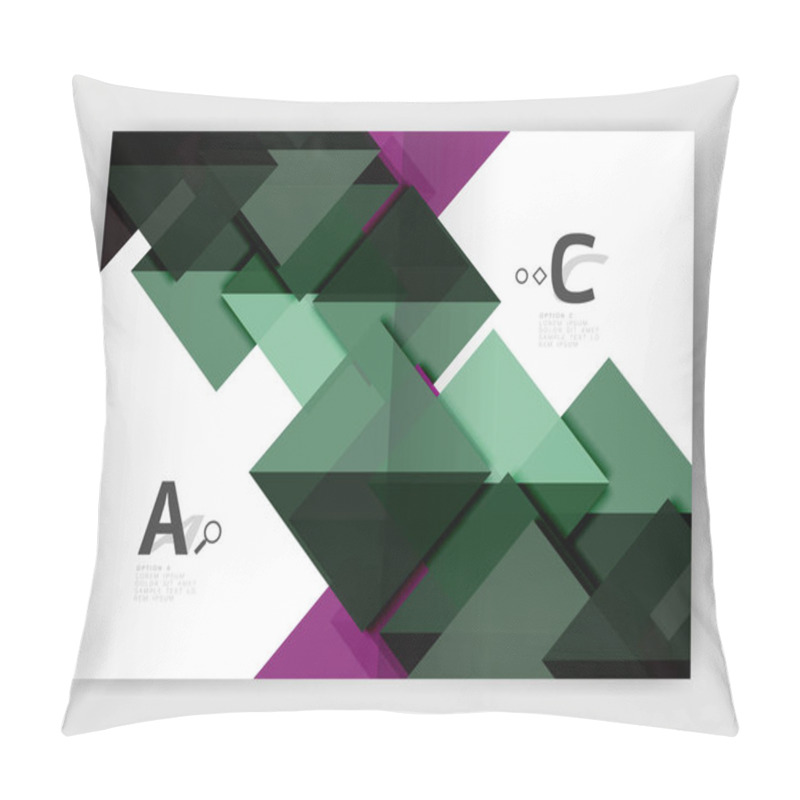 Personality  Vector Modern Geometric Annual Report Cover Pillow Covers