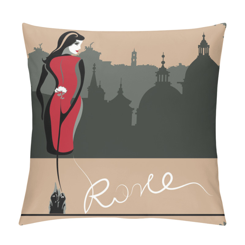 Personality  Roman Woman Pillow Covers