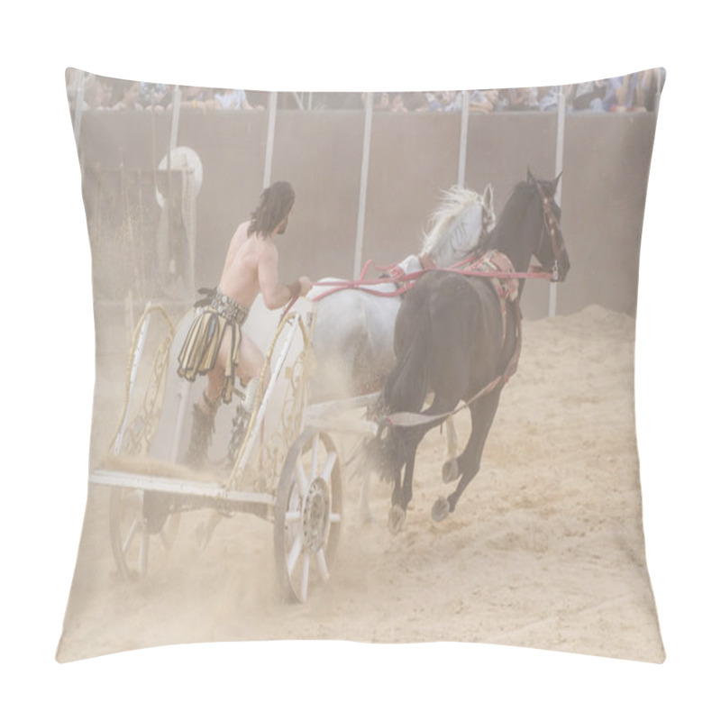 Personality  Power, Roman Chariots In The Circus Arena, Fighting Warriors And Pillow Covers