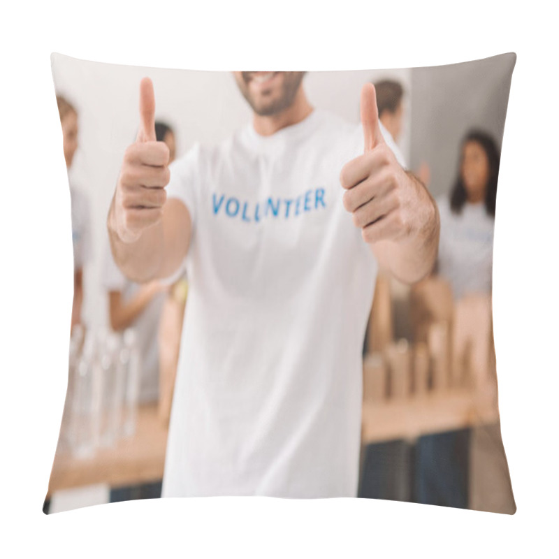 Personality  Volunteer Showing Thumbs Up Pillow Covers