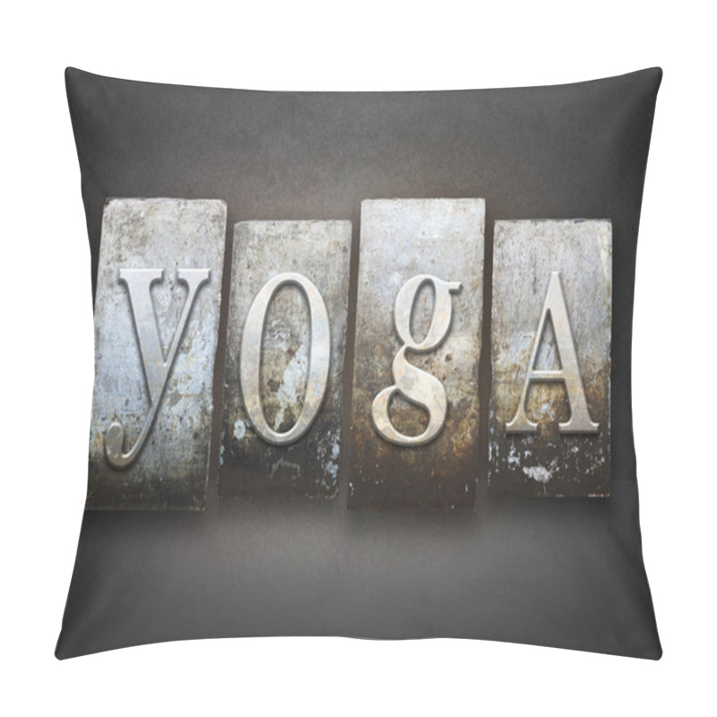 Personality  Yoga Letterpress Pillow Covers