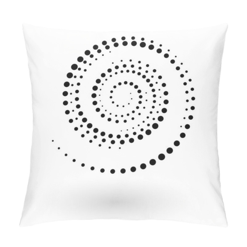 Personality  Abstract Vector Background With Halftone Dots Circle. Creative Geometric Pattern  Pillow Covers