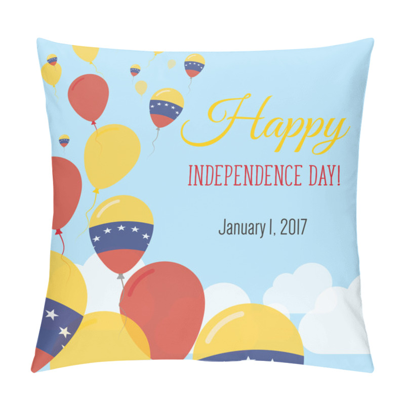 Personality  Independence Day Flat Greeting Card. Pillow Covers