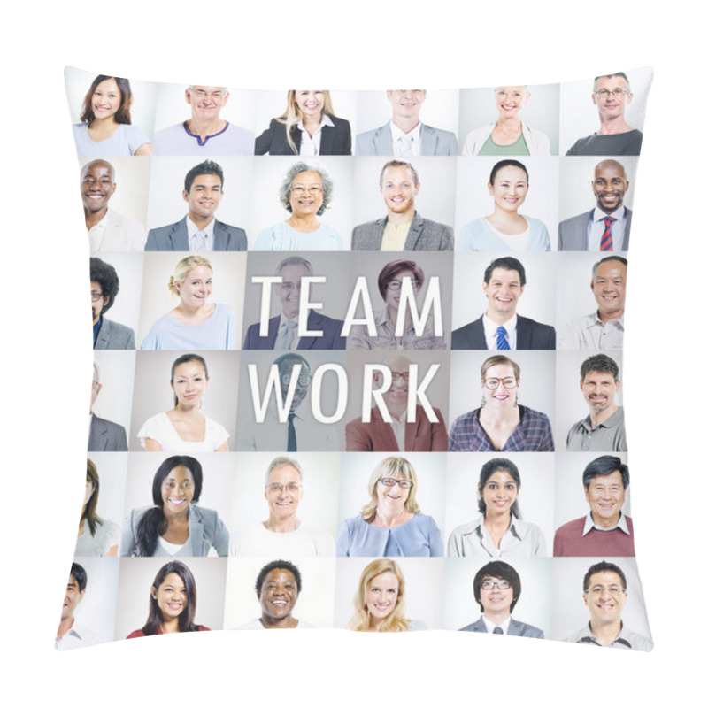 Personality  Business Team Of Different Nationalities And Ages Pillow Covers