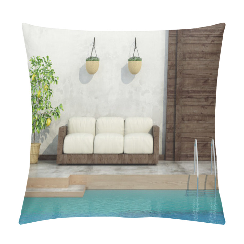 Personality  Pool In Rustic Style Pillow Covers