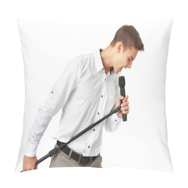 Personality  Young Man Singing Pillow Covers