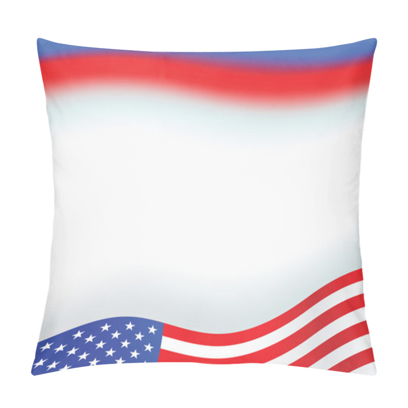 Personality  American Flag Background Pillow Covers