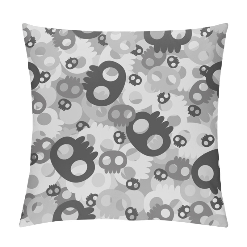 Personality  Seamless Skull Background Pillow Covers