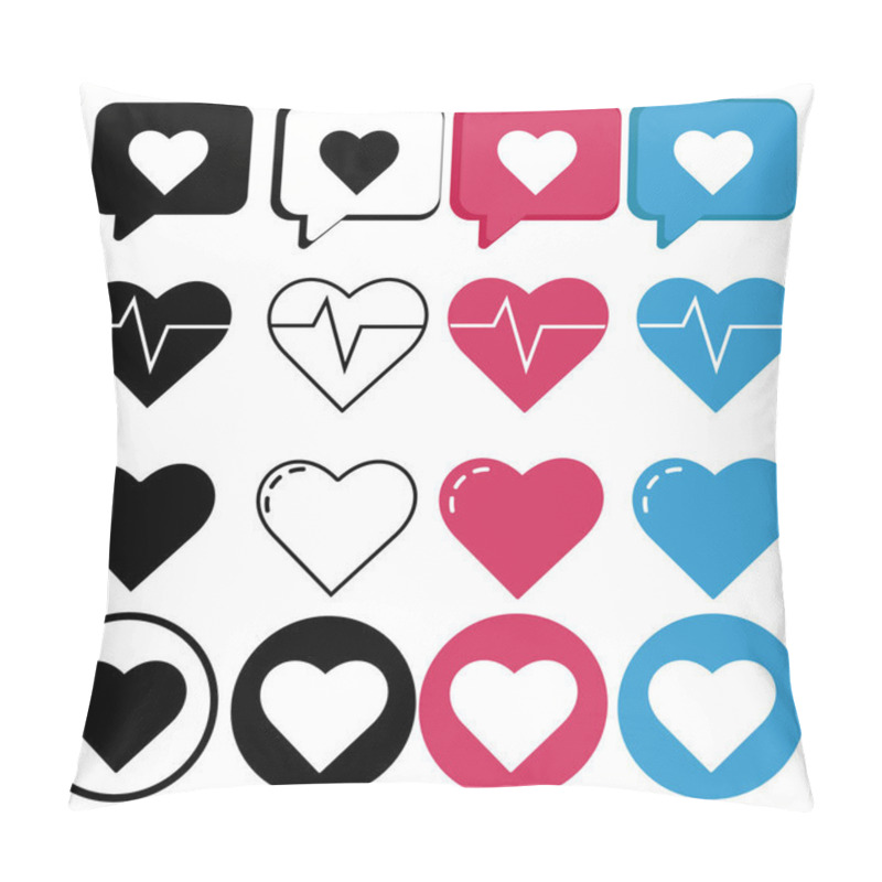 Personality  Set Of Medical Icons Vector For Web Design And Mobile Pillow Covers