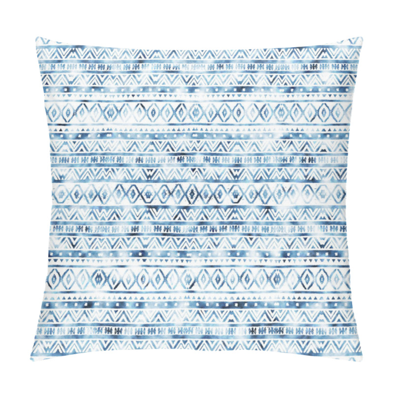 Personality  Geometric Kilim Ikat Pattern With Grunge Texture Pillow Covers