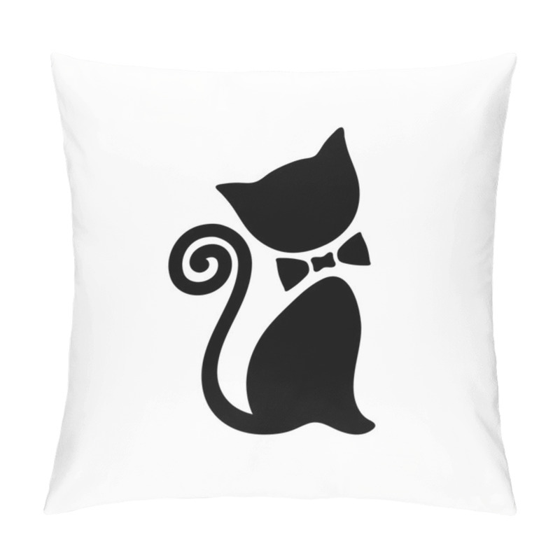 Personality  Cat Vector Logo Pillow Covers