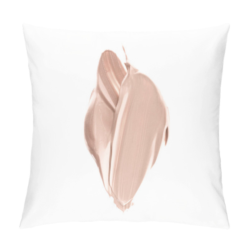 Personality  Make-up Pale Base Foundation Brush Strokes And Smudge Texture Pillow Covers