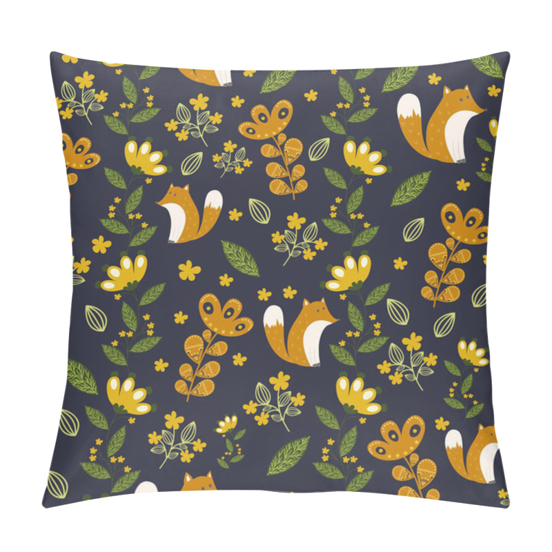 Personality  Seamless Pattern With Fox Pillow Covers