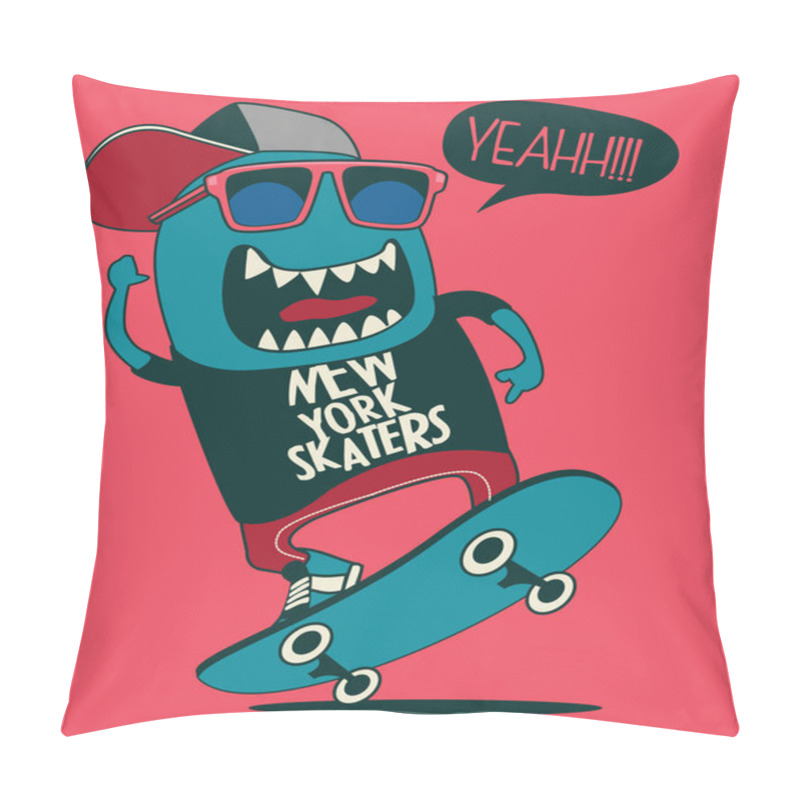 Personality  Cool Monster Skater Pillow Covers