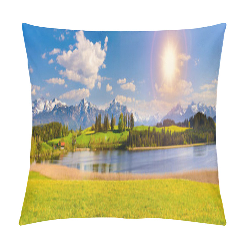 Personality  Beautiful Panoramic Landscape In Bavaria, Germany Pillow Covers