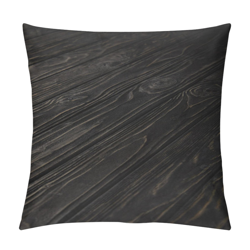 Personality  Dark Wooden Striped Rustic Background Pillow Covers