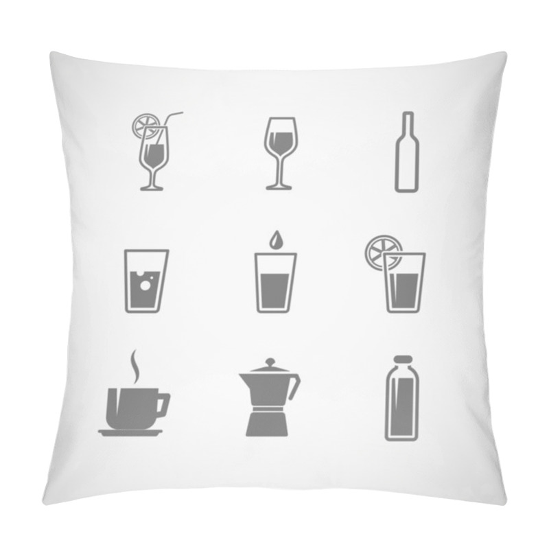 Personality  Icons Beverages Pillow Covers