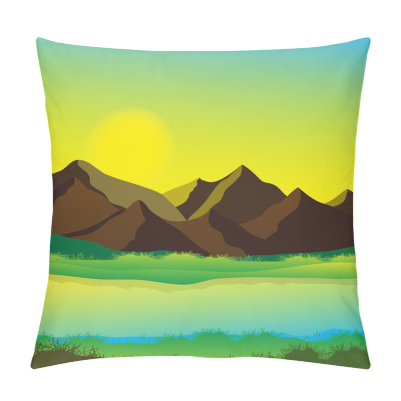 Personality  Mountain Landscape Pillow Covers