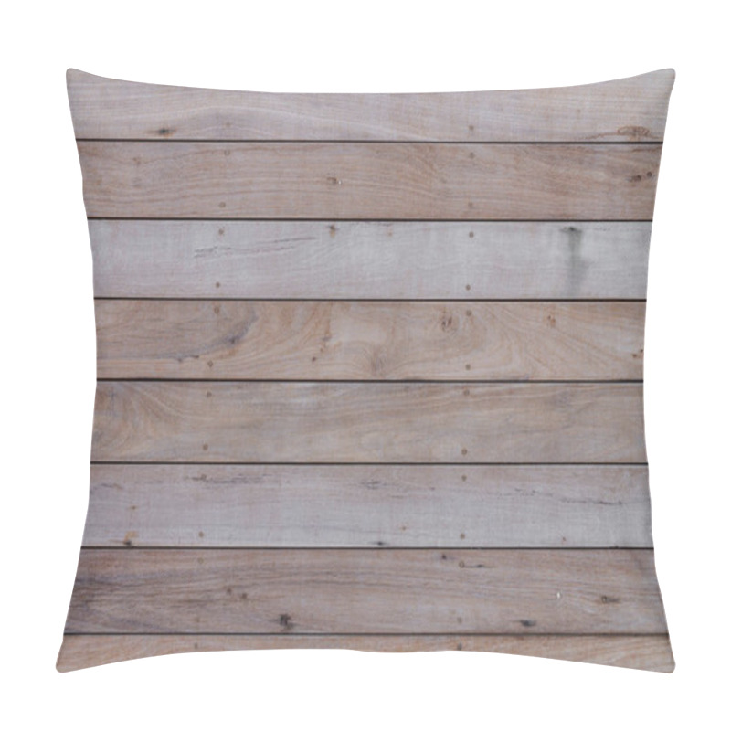 Personality  Grunge Wood Plank Texture With Natural Grain / Background Texture / Interior Material Pillow Covers