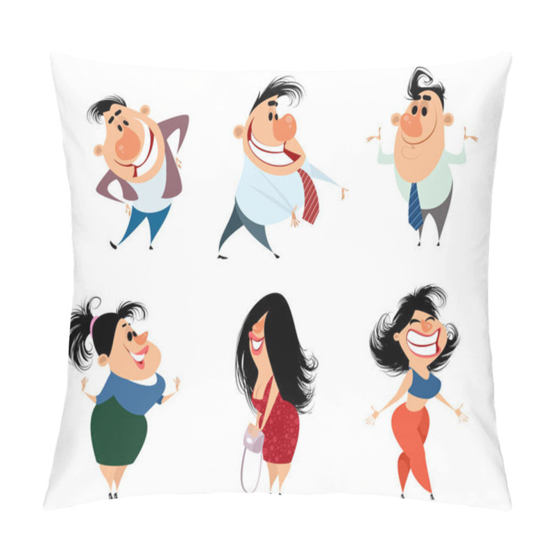 Personality  Set Of Caricature People Pillow Covers