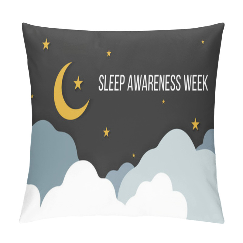 Personality  Vector Illustration On The Theme Of National Sleep Awareness Week Observed In March. Pillow Covers