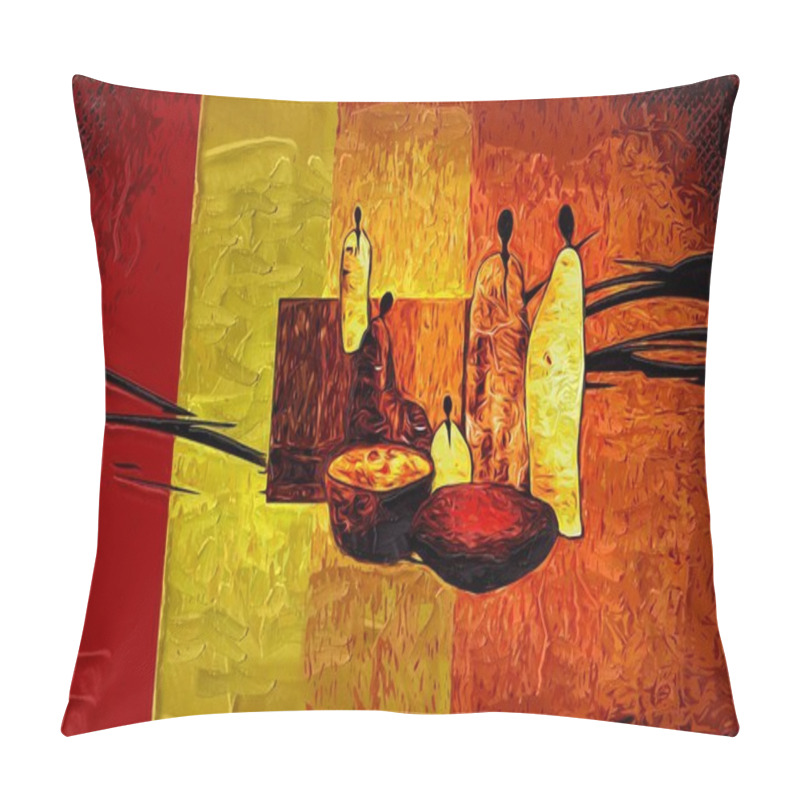 Personality  African Motive Art Pillow Covers