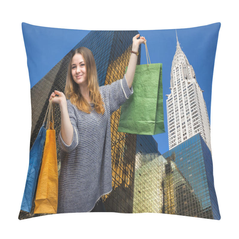 Personality  Shopping In New York City. Pillow Covers