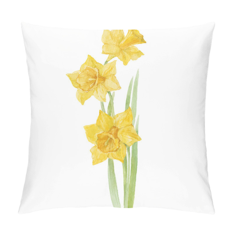 Personality  Spring Flowers Narcissus Pillow Covers