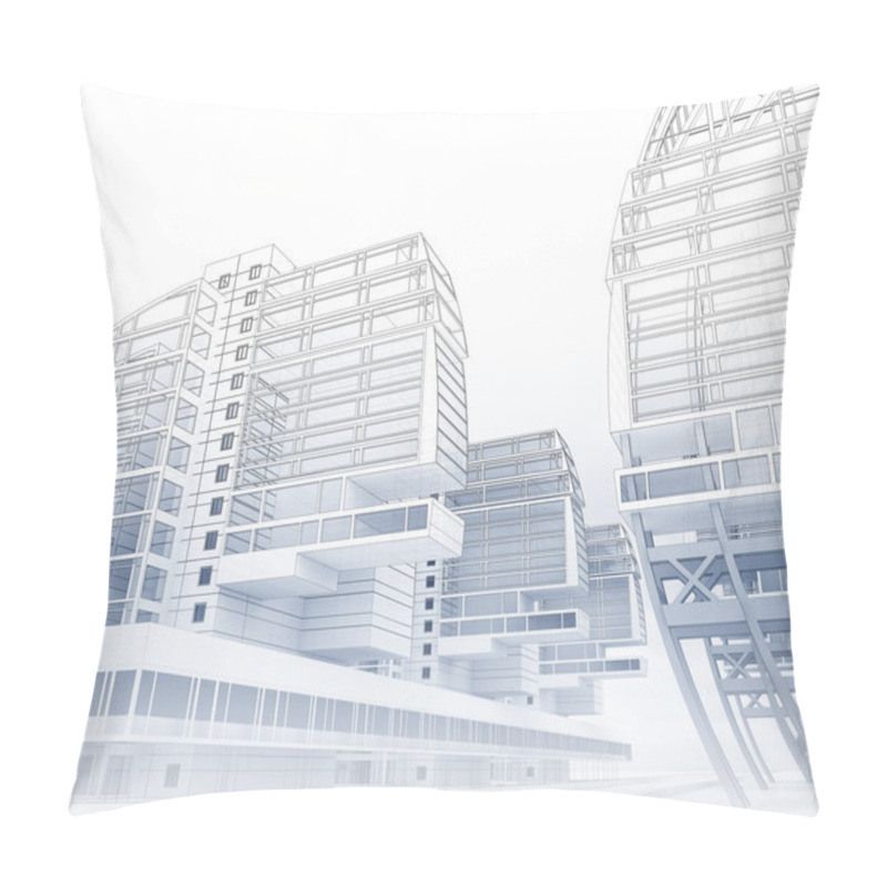 Personality  Sketch Of The Business Center. Pillow Covers