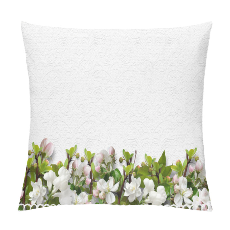 Personality  Border Of Apple Blossoms Pillow Covers