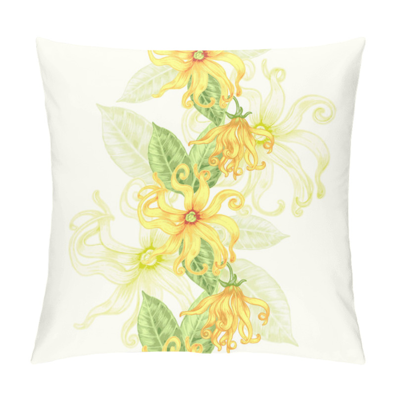 Personality  Seamless Background With Exotic Flowers. Pillow Covers