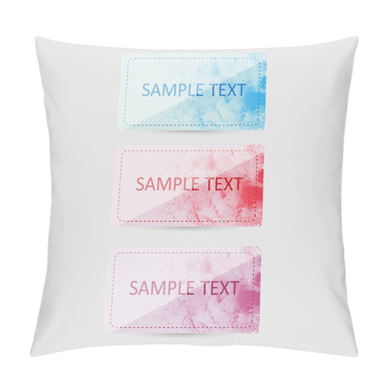 Personality  Vector Set Of Banners. Pillow Covers