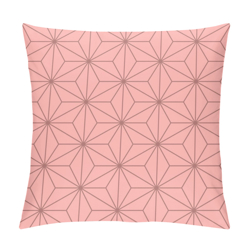 Personality  Japanese Hexagon Star Vector Seamless Pattern Pillow Covers