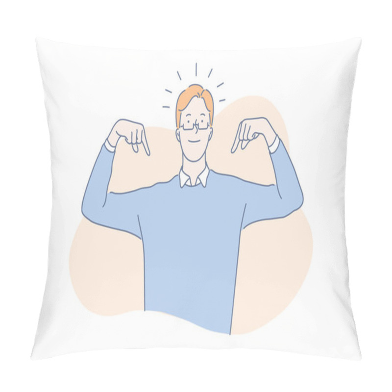 Personality  High Self Esteem Concept Pillow Covers